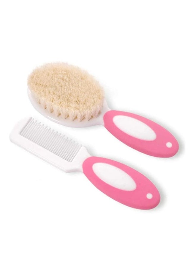 شيكو مشط وفرشاة شعر للأطفال حديثي الولادة والرضع بشعيرات ناعمة لتدليك فروة الرأس وتحفيز نمو الشعر وإزالة القشرة الخفيفة آمنة ولطيفة للاستخدام اليومي - Image 1